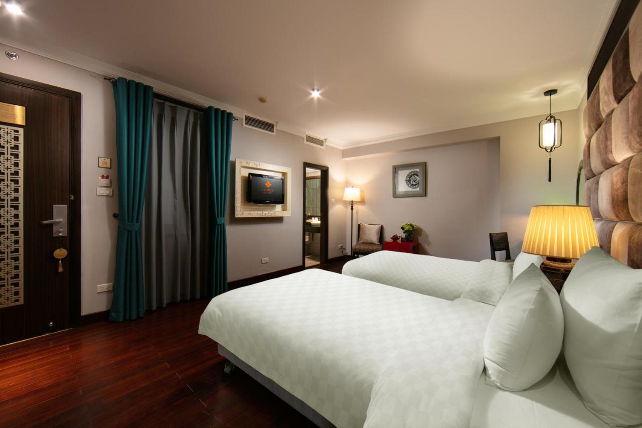 Deluxe Zweibettzimmer mit Innenfenster