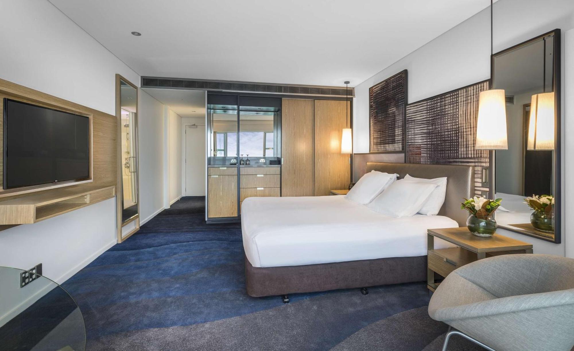Deluxe Kamer met Kingsize Bed en Uitzicht op Haven