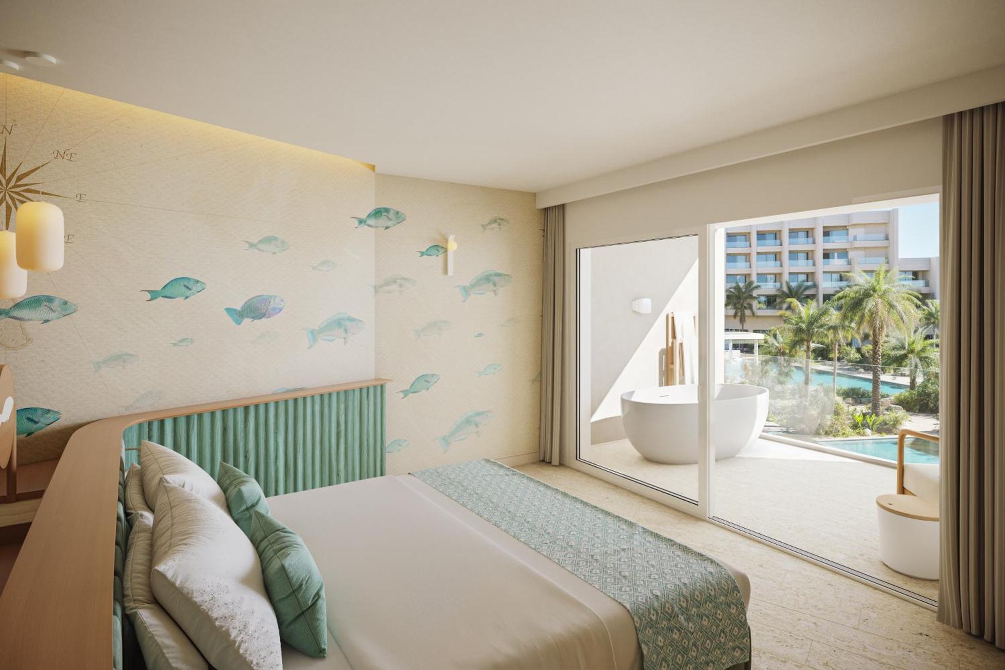 Suite con vistas a la piscina - Cama extragrande y cama individual