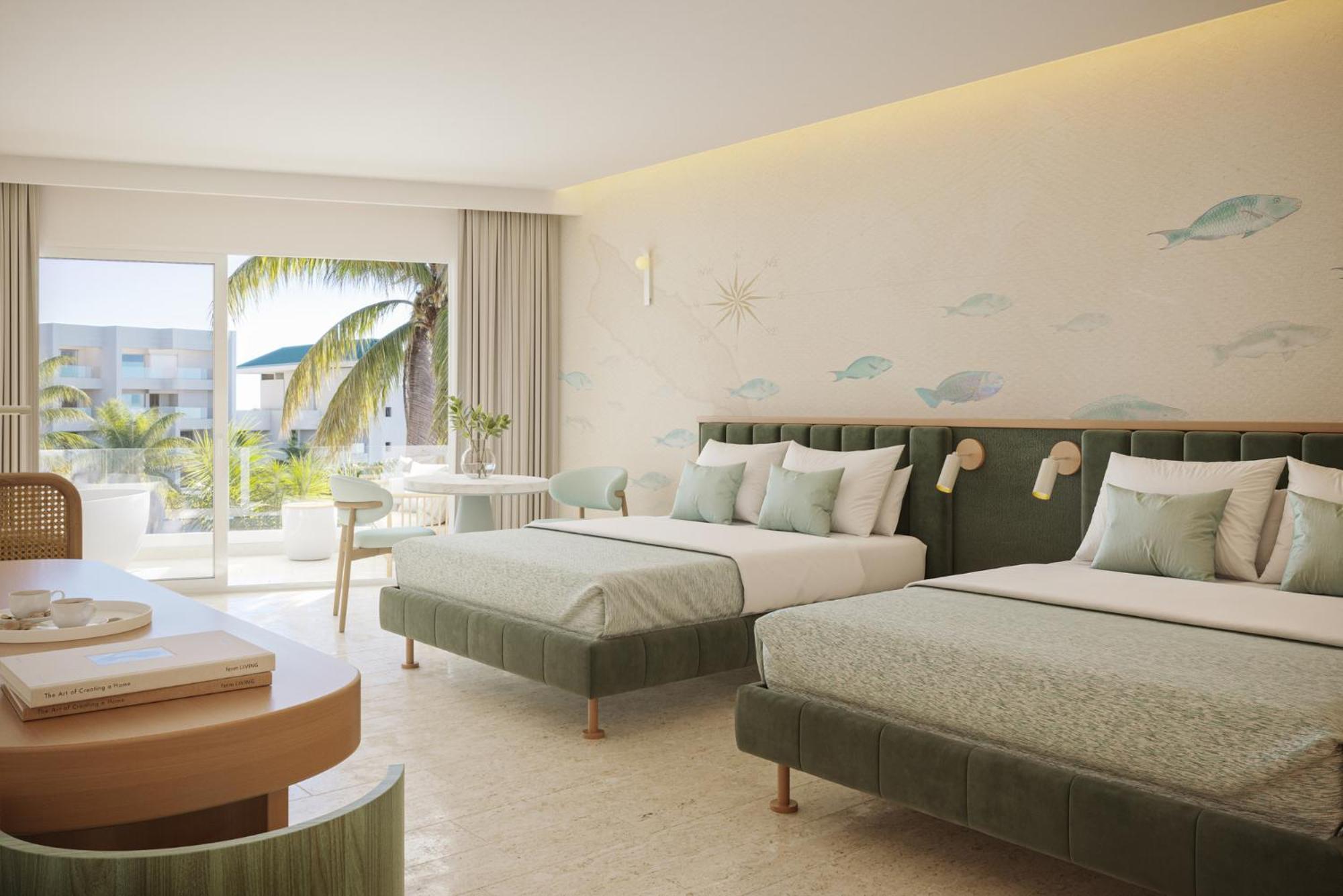 Suite con vistas a la piscina - Cama grande