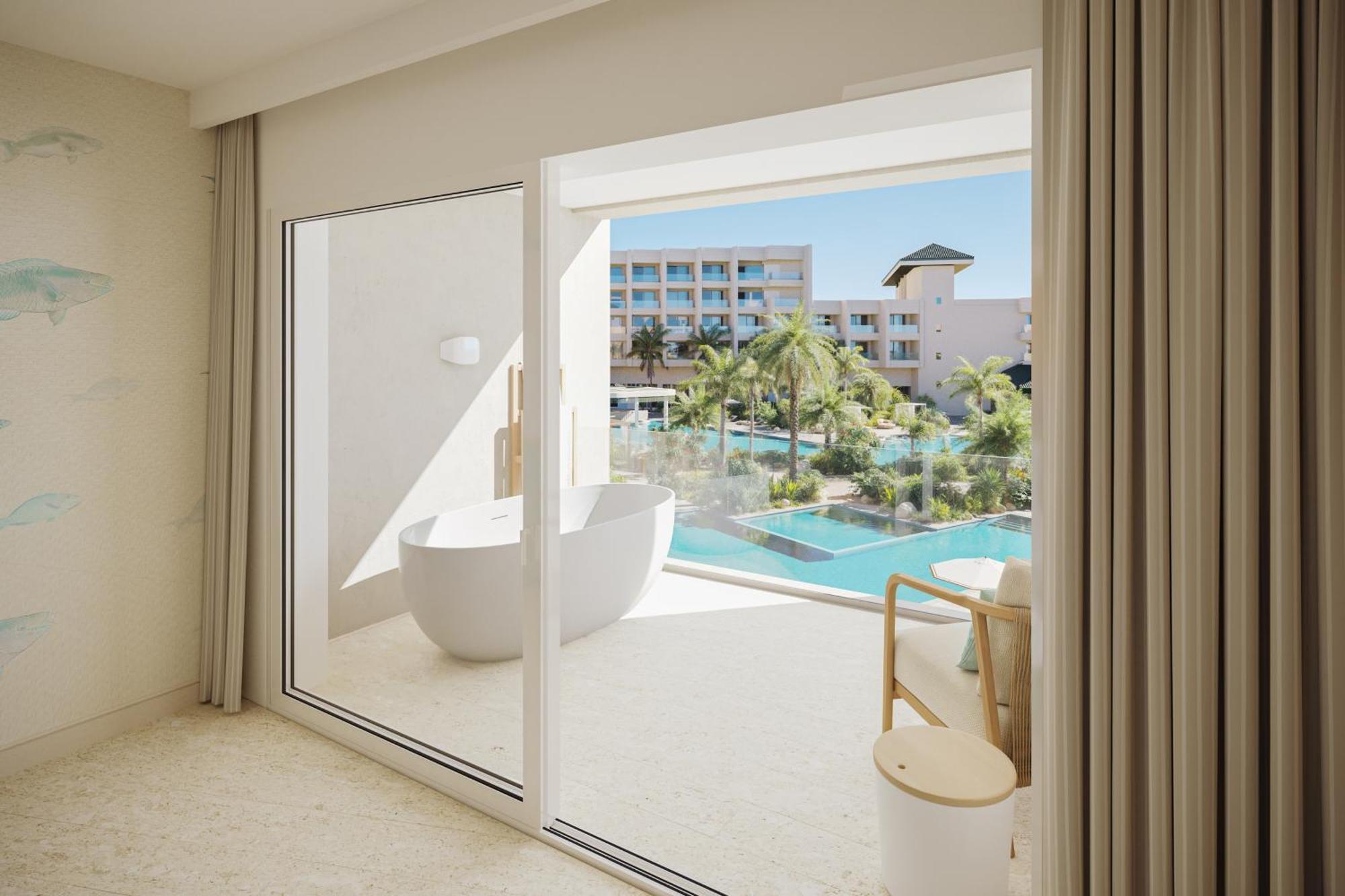 Suite con vistas a la piscina - Cama grande y cama individual