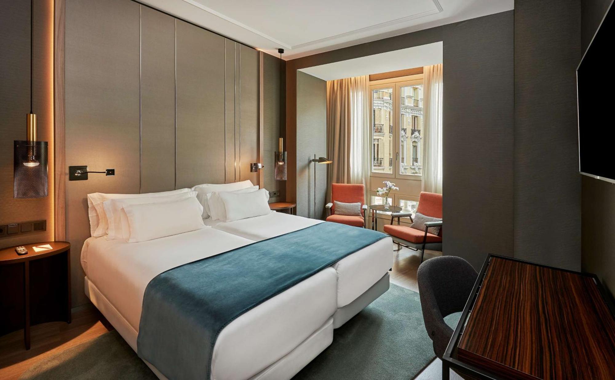 Premium Doppel- oder Zweibettzimmer mit Blick auf die Gran Vía