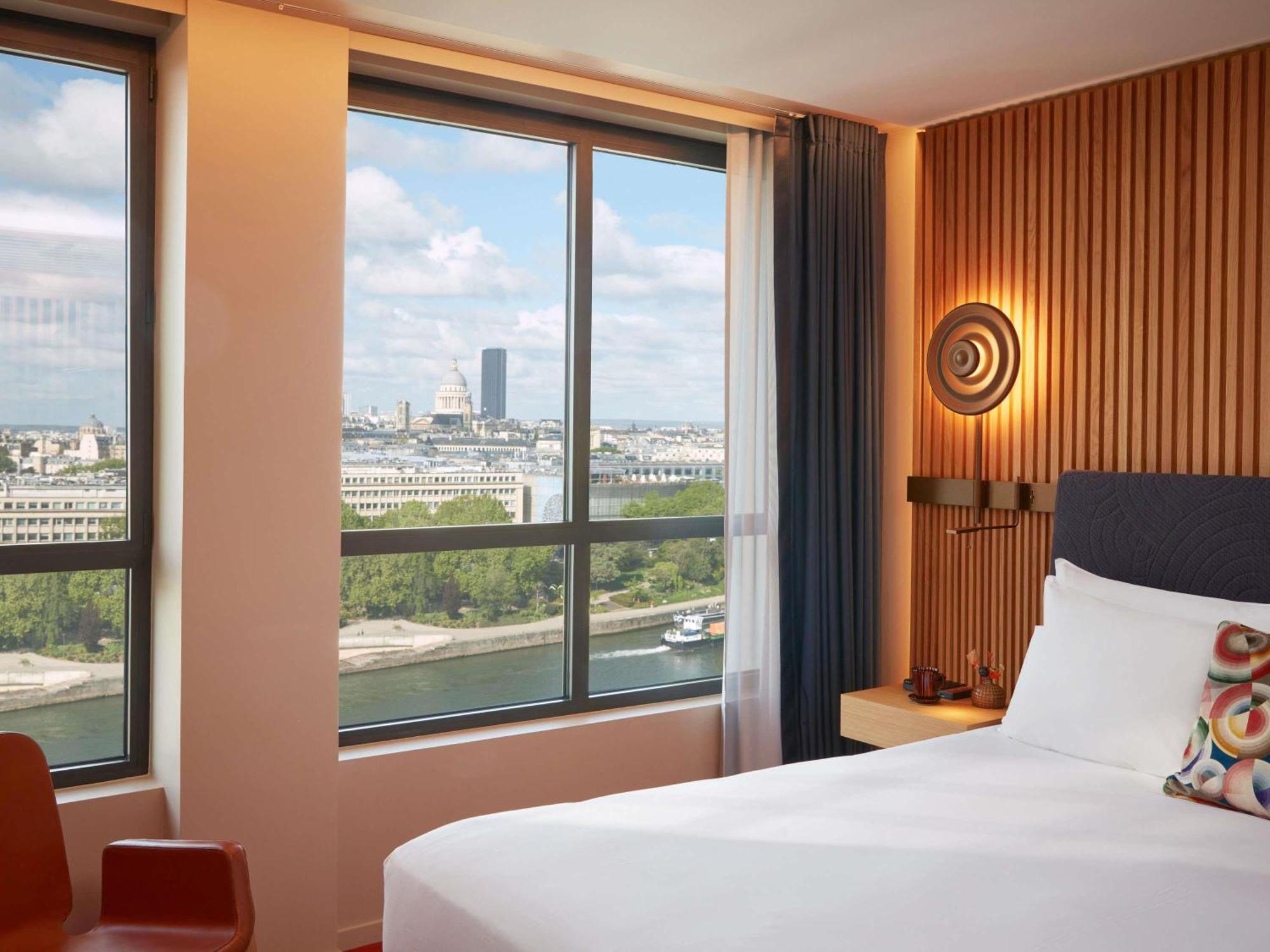 Iconic Paris Skyline room River Seine Eiffel Tower view