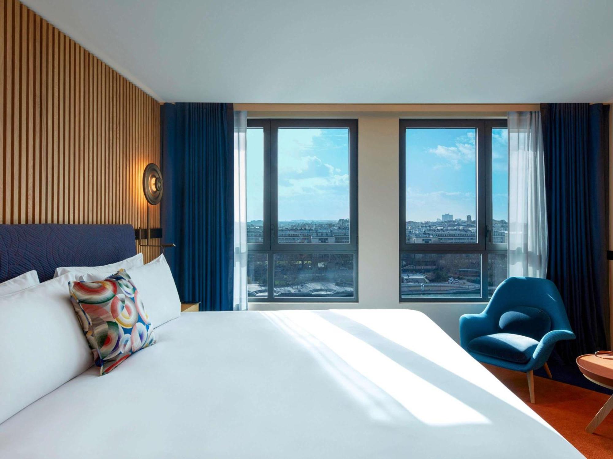 Iconic Paris Skyline room River Seine Eiffel Tower view