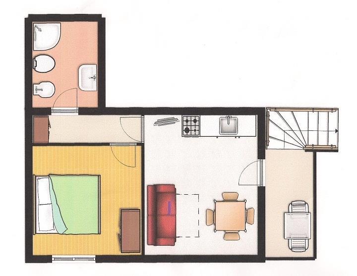 Appartement met 1 Slaapkamer