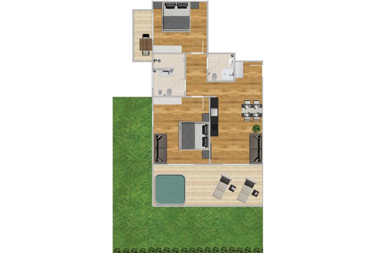 Deluxe Two-Bedroom Apartment Terrace Balcony,770344642:JPEG