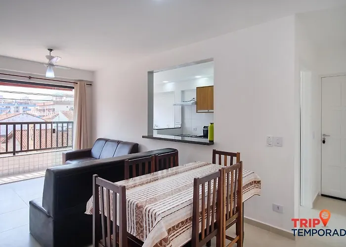 Apartamento com ar condicionado à 100 metros da praia - Edifício Ibiza
