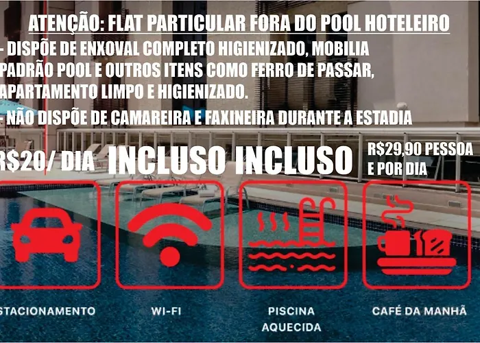 S4 Hotel Aguas Claras Flat Particular Fora Do Pool
