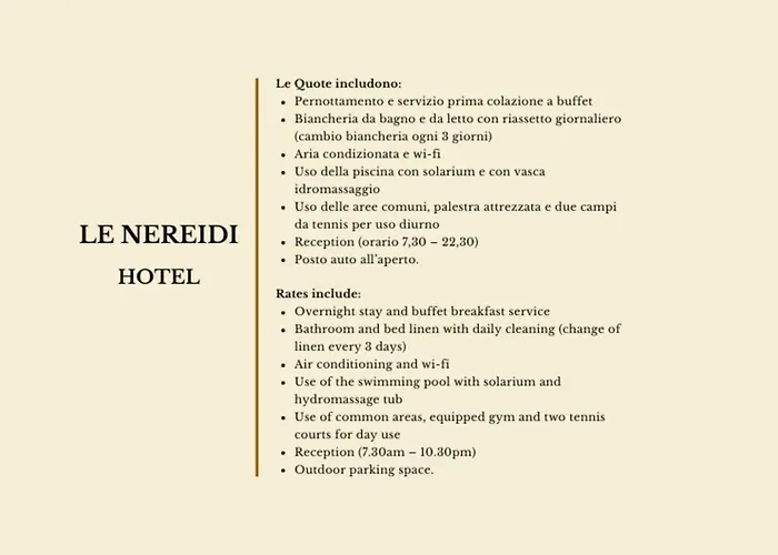 Hotel With Swimming Pool In La Maddalena, Breakfast Included