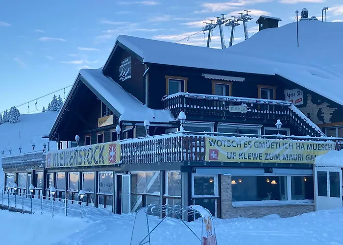 Ausflugs-Ski-Pistenhotel Klewenstock AUTO FREI nur mit der Pendelbahn erreichbar auf 1600müm