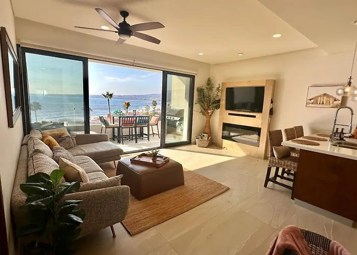 Luxury, Ocean View, Pool, Jacuzzi, Valle De Guadalupe, Los Portales De Garcia, Splash, Encanto Restaurants, Surf Breaks In Primo Tapia, Rosarito