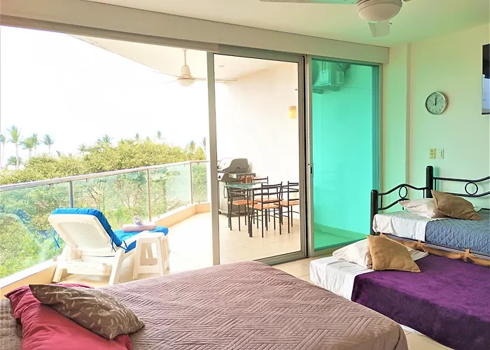 Estudio 310 Nuevo Vallarta, Frente Al Mar, Totalmente Equipado Y Amueblado!