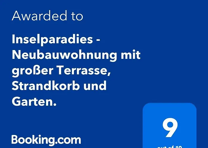 Inselparadies - Neubauwohnung mit großer Terrasse, Strandkorb und Garten.
