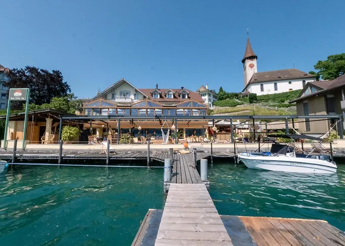 Haus Am See Lakefront Rooms On Lake Thun Self Check-In Digital Reception