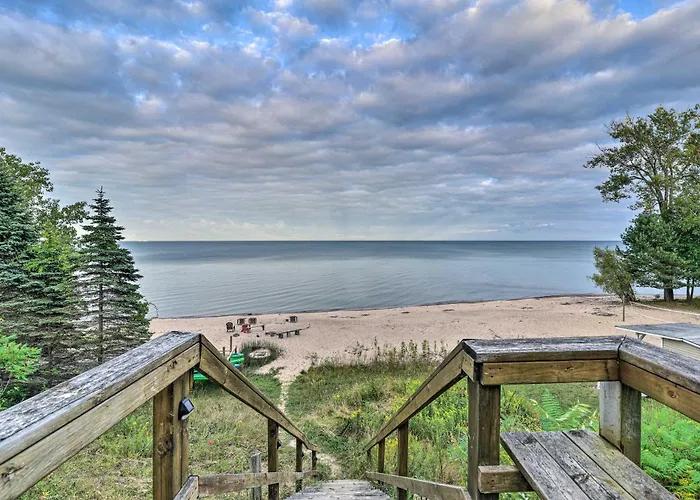 Lakefront Forestville Paradise W/ Private Beach!