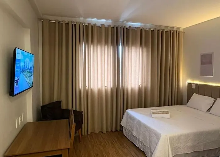 Helbor Stay Gonzaga - Suíte moderna a 5 min da praia