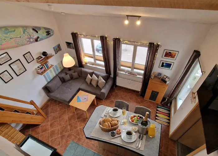 Fewo Wellenreiter Usedom 200 m zum Strand mit Balkon Parkplatz Wlan