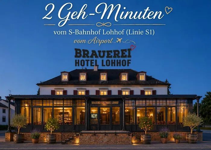 Brauerei Gasthaus Lohhof Im Muenchner Norden, Direkt An Der S1, Naehe Vom Flughafen, Zentrum, A92, Allianz Arena, Ruderregatta Und Schiessanlage G- Hochbrueck Entfernt, Internationale Kueche