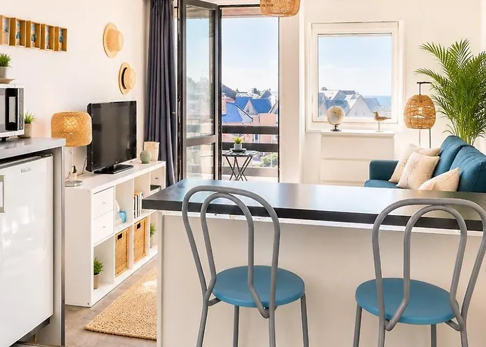 Le Cosy Deauville Studio - Vue Mer - Parking Prive