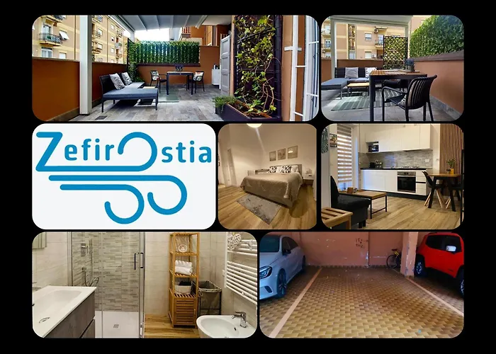 Zefiro Ostia-Free Parking & Terrace