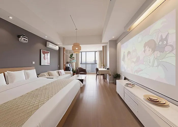 Huayue Apartment Hotel - Shanghai & Metro Line 18 Zhoupu Station华悦酒店上海浦东万达广场店