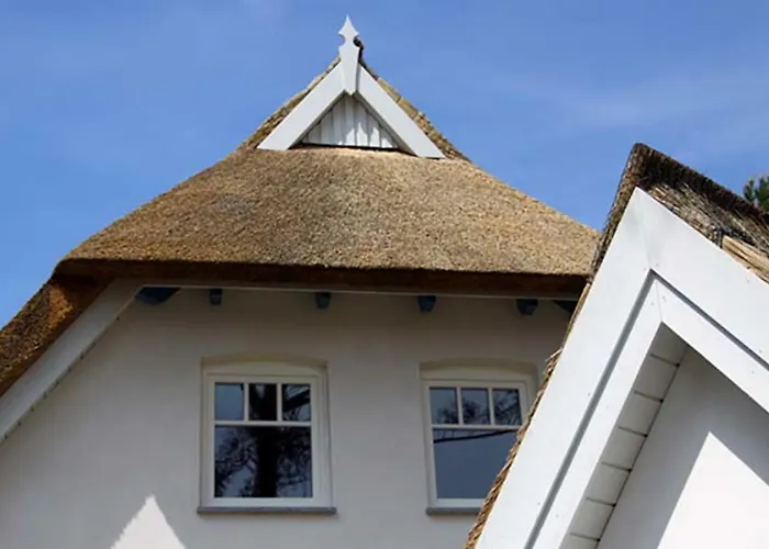 Ferienhaus Rubin mit Sauna und Kamin, Reetdachhaus am Walde